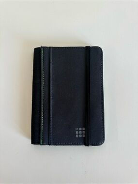 Moleskin Passport Holder - Gray w/ Lime Green Trim